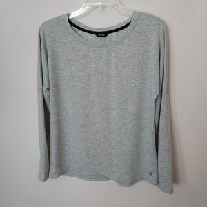 MPG Comfy Gray long sleeve workout shirt Small Athleisure Gym